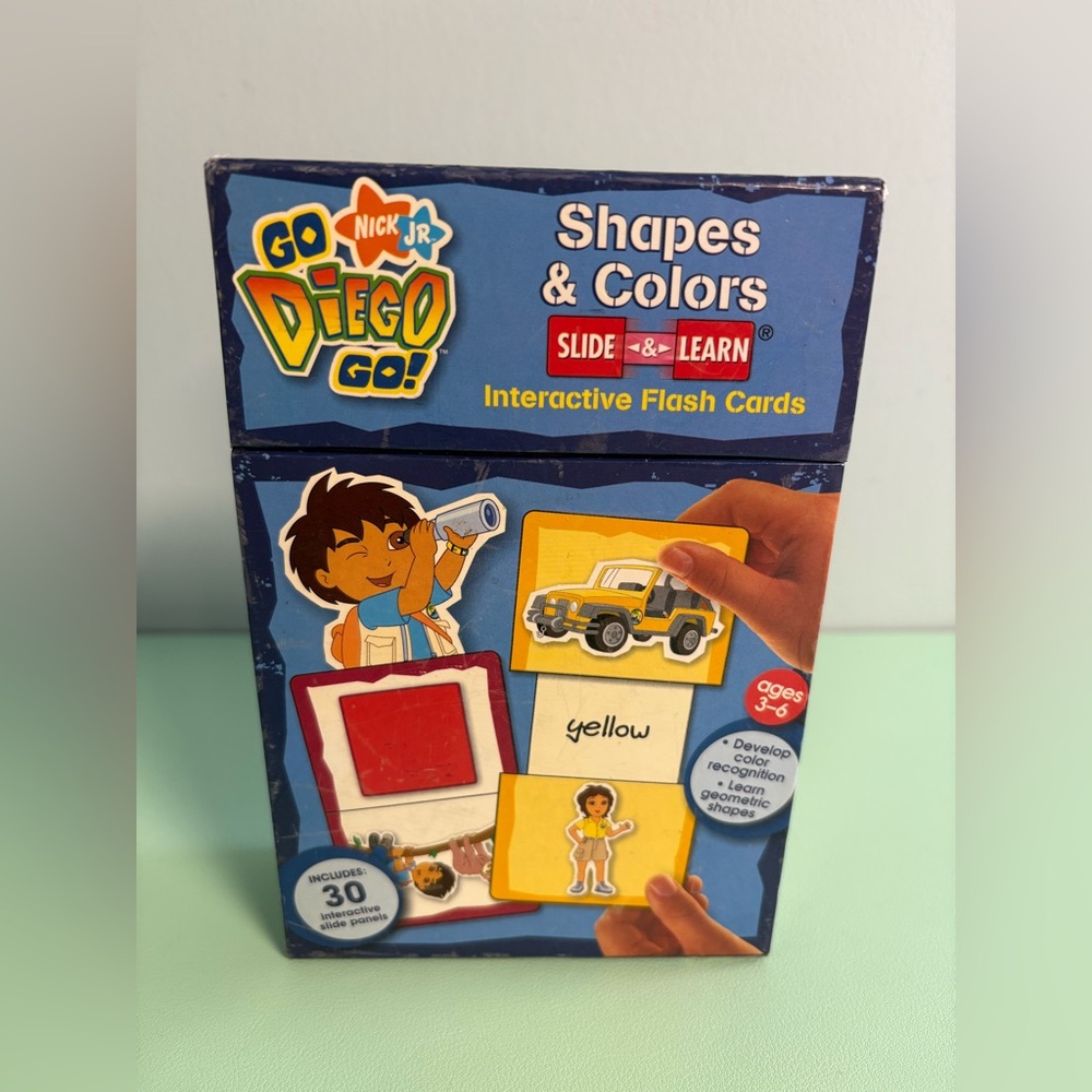 Nick Jr. Go Diego Go! Shapes & Colors Slide & Learn Interactive Flash Cards set